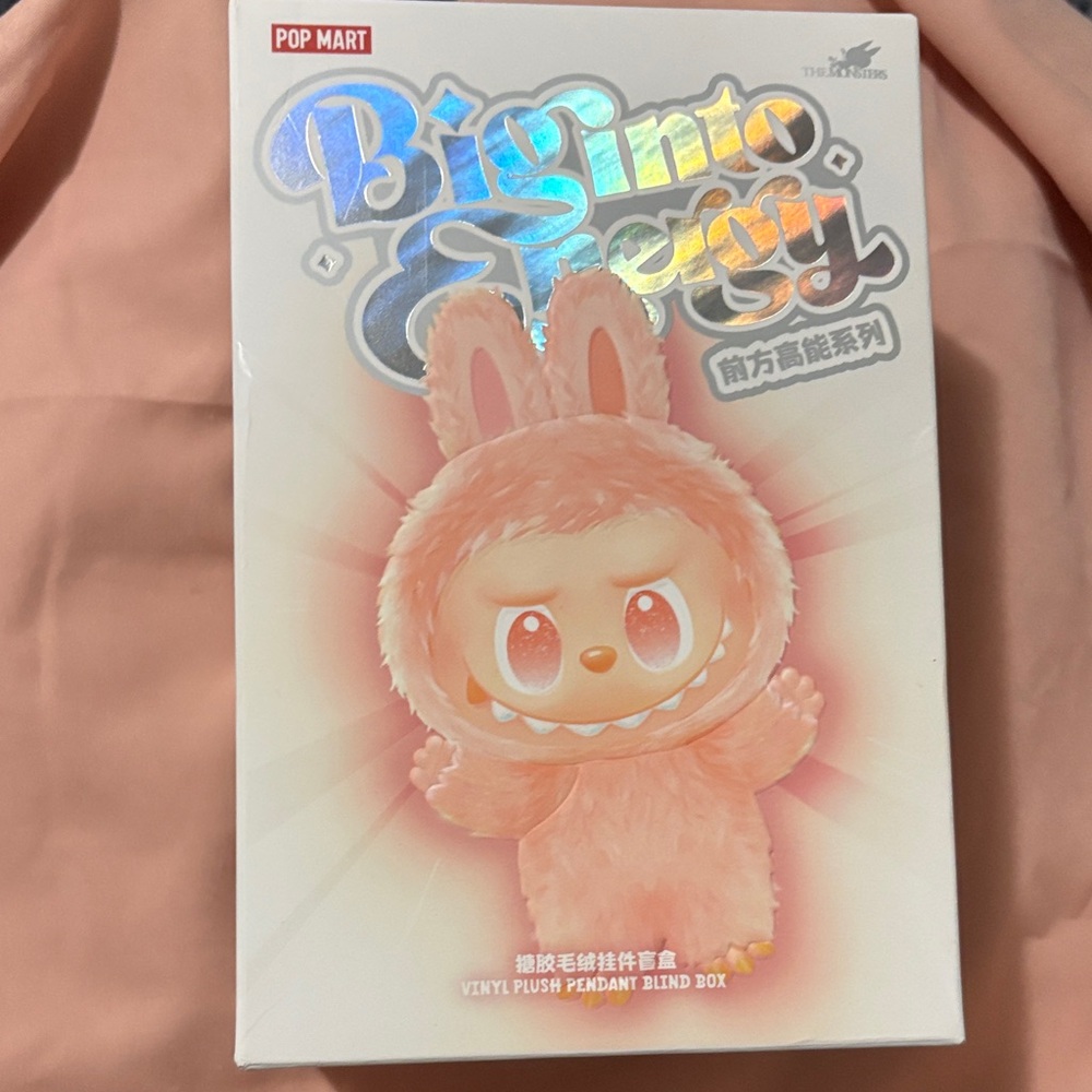 Big Into Energy Vinyl Plush Pendant - Pink
